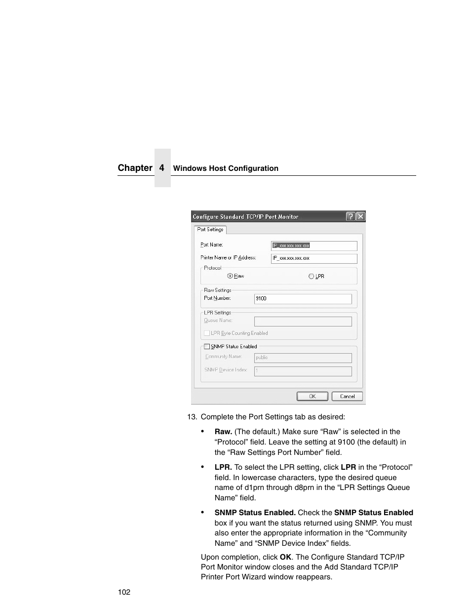 Printronix Integrated Network Interface Card User Manual | Page 106 / 310