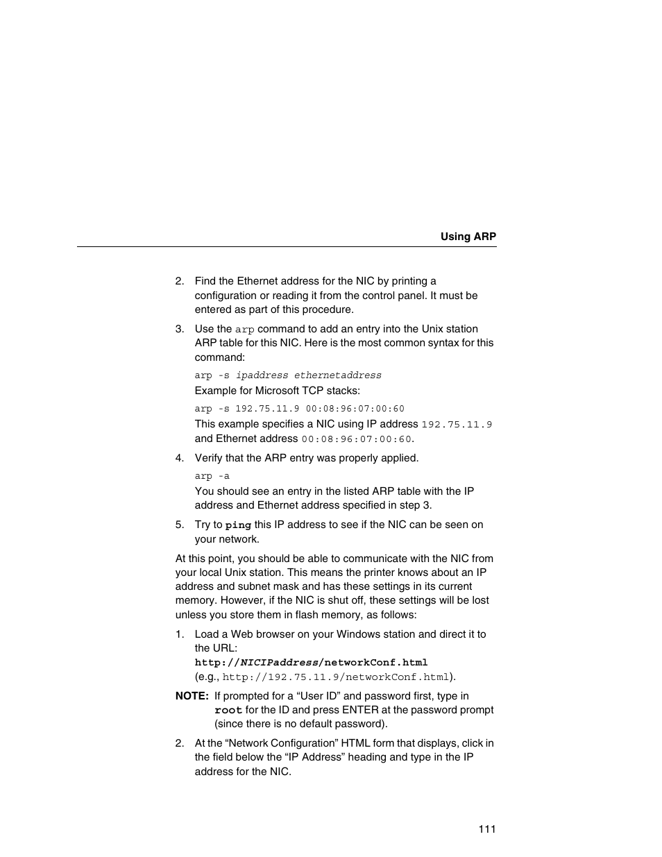 Printronix Integrated Network Interface Card User Manual | Page 115 / 310