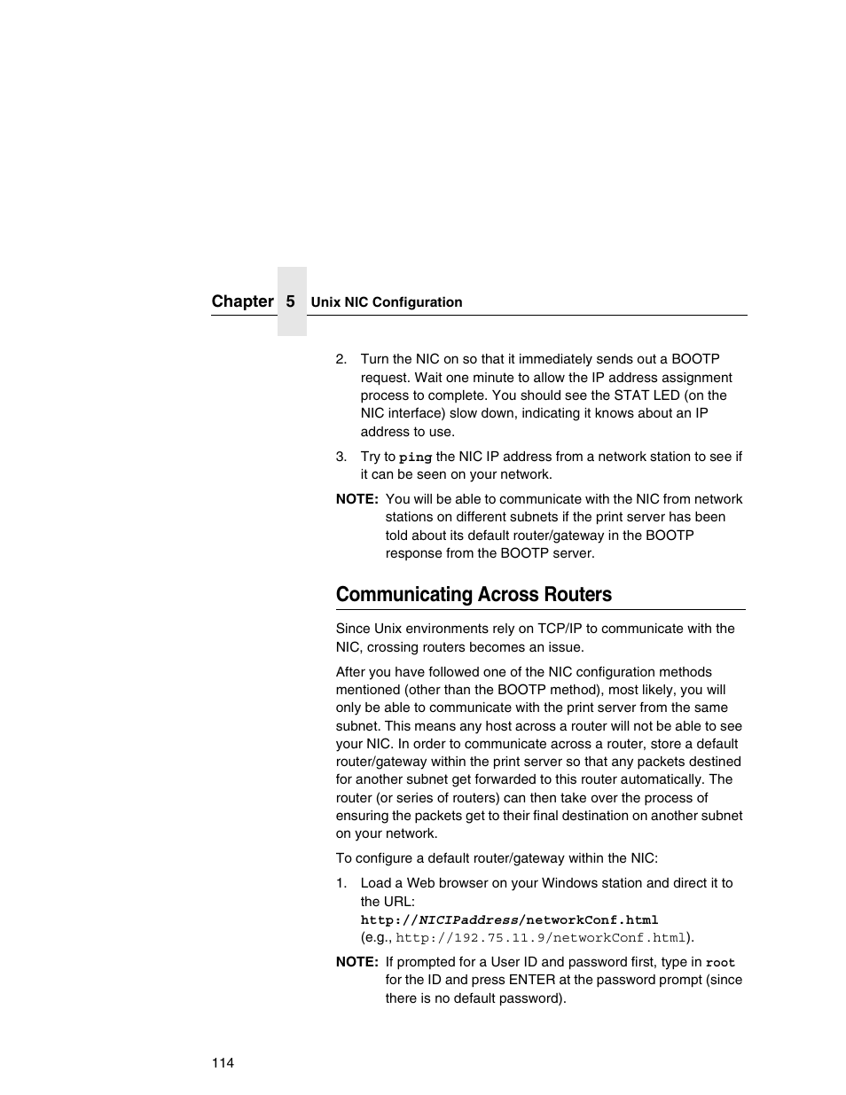 Communicating across routers | Printronix Integrated Network Interface Card User Manual | Page 118 / 310