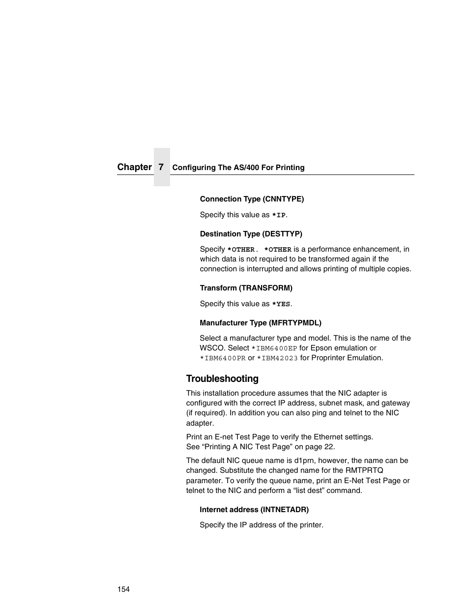 Troubleshooting | Printronix Integrated Network Interface Card User Manual | Page 158 / 310