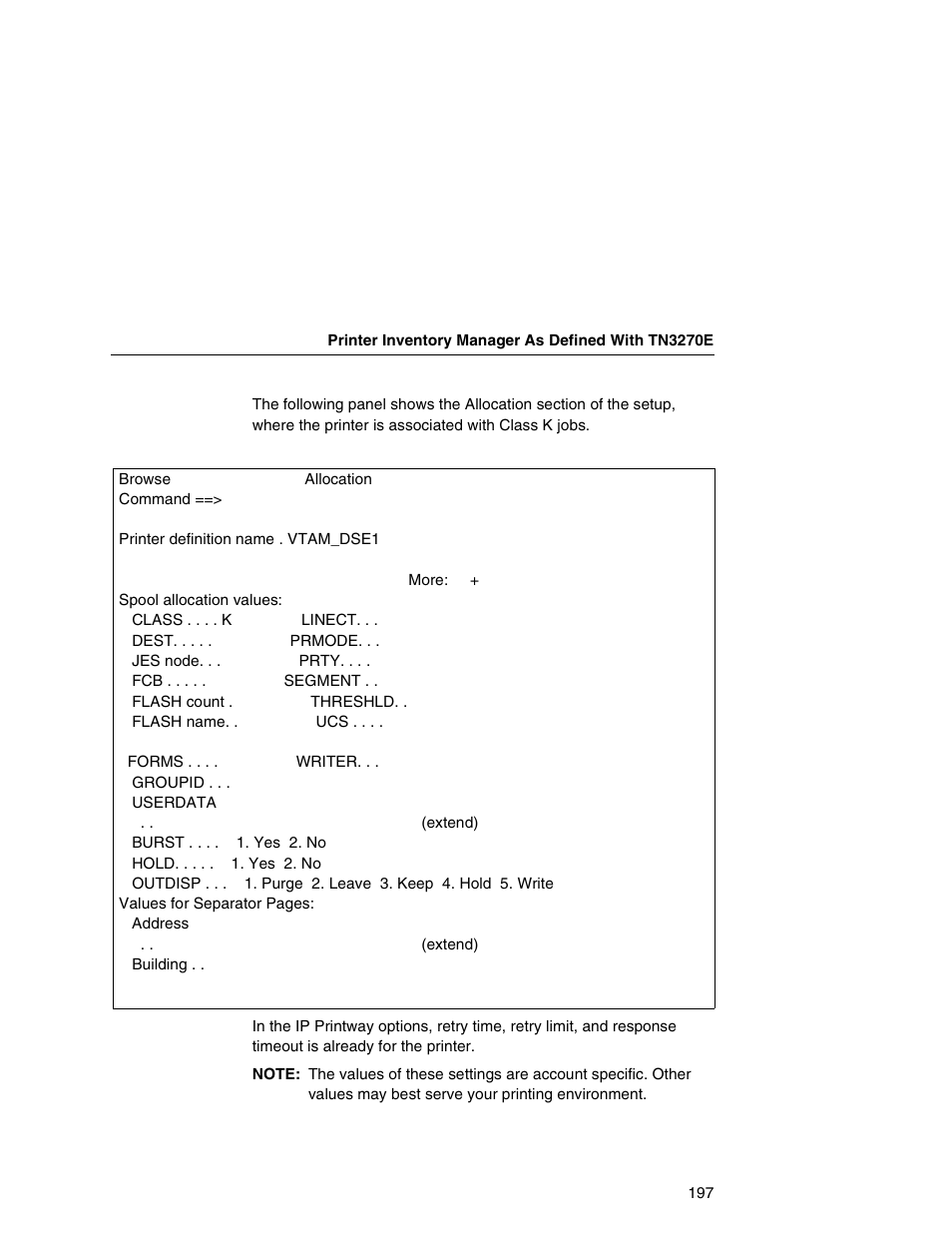 Printronix Integrated Network Interface Card User Manual | Page 201 / 310