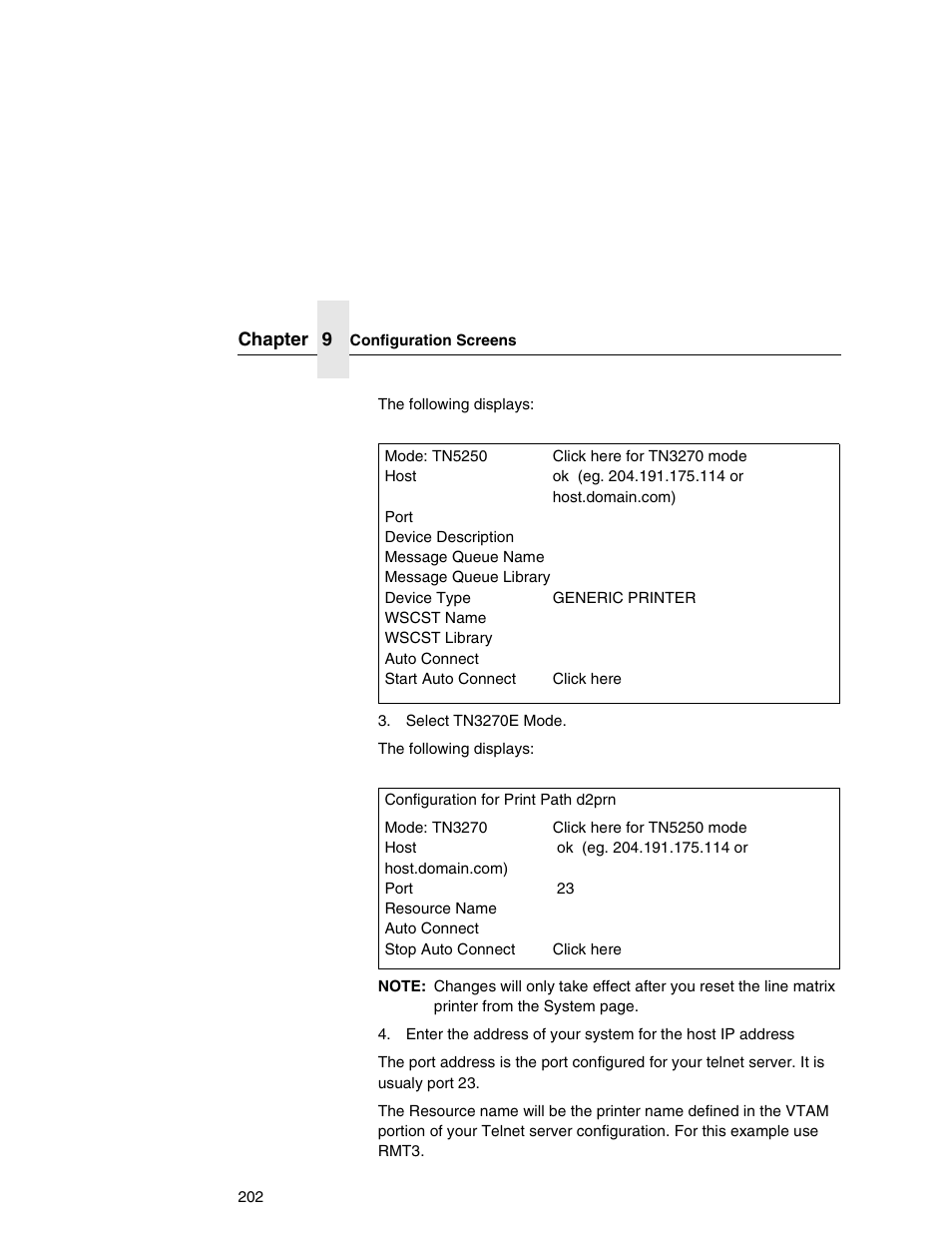 Printronix Integrated Network Interface Card User Manual | Page 206 / 310