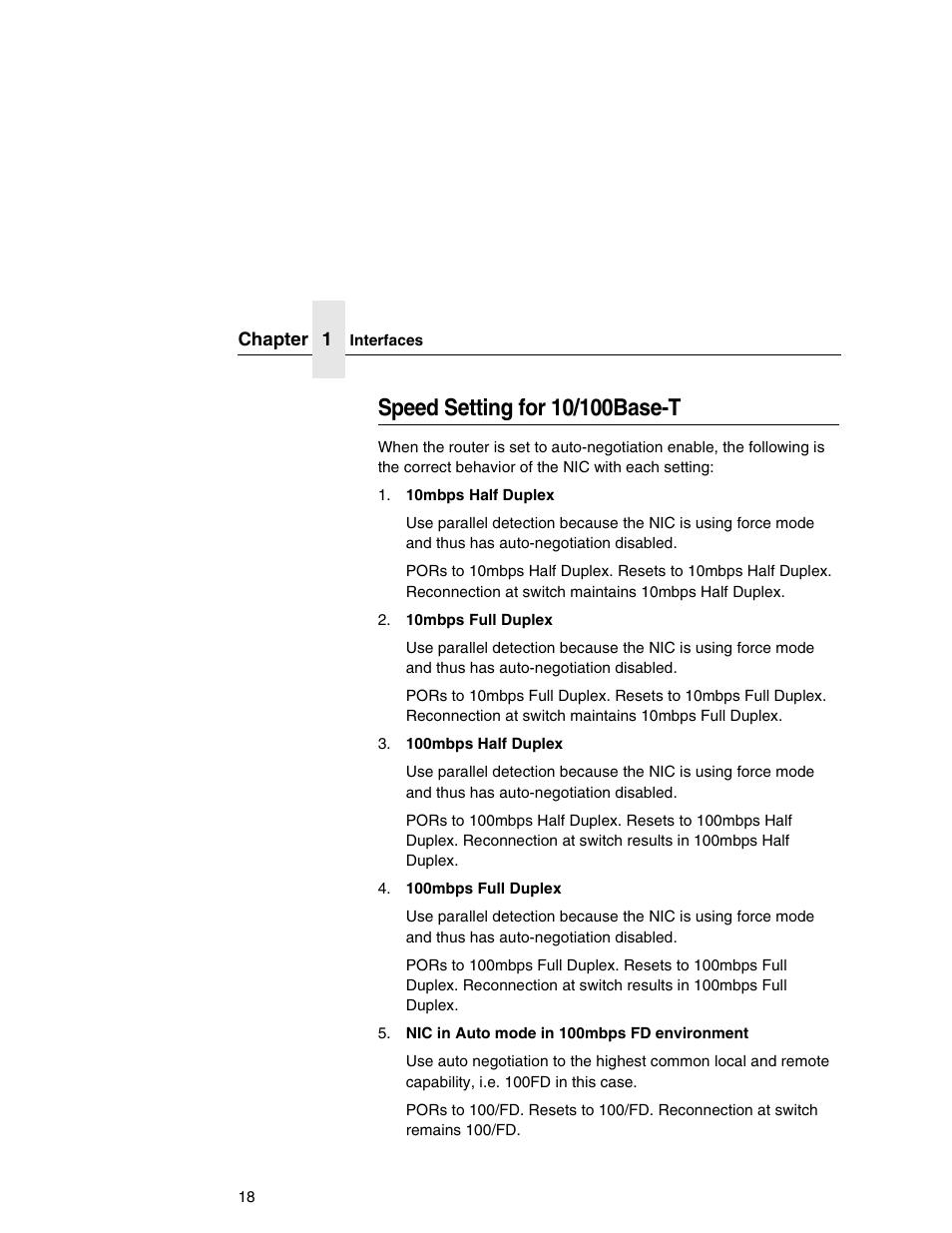 Speed setting for 10/100base-t | Printronix Integrated Network Interface Card User Manual | Page 22 / 310