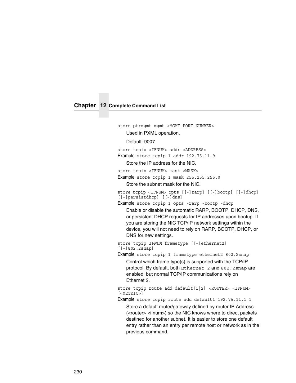 Printronix Integrated Network Interface Card User Manual | Page 234 / 310