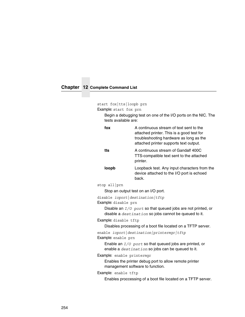 Printronix Integrated Network Interface Card User Manual | Page 258 / 310