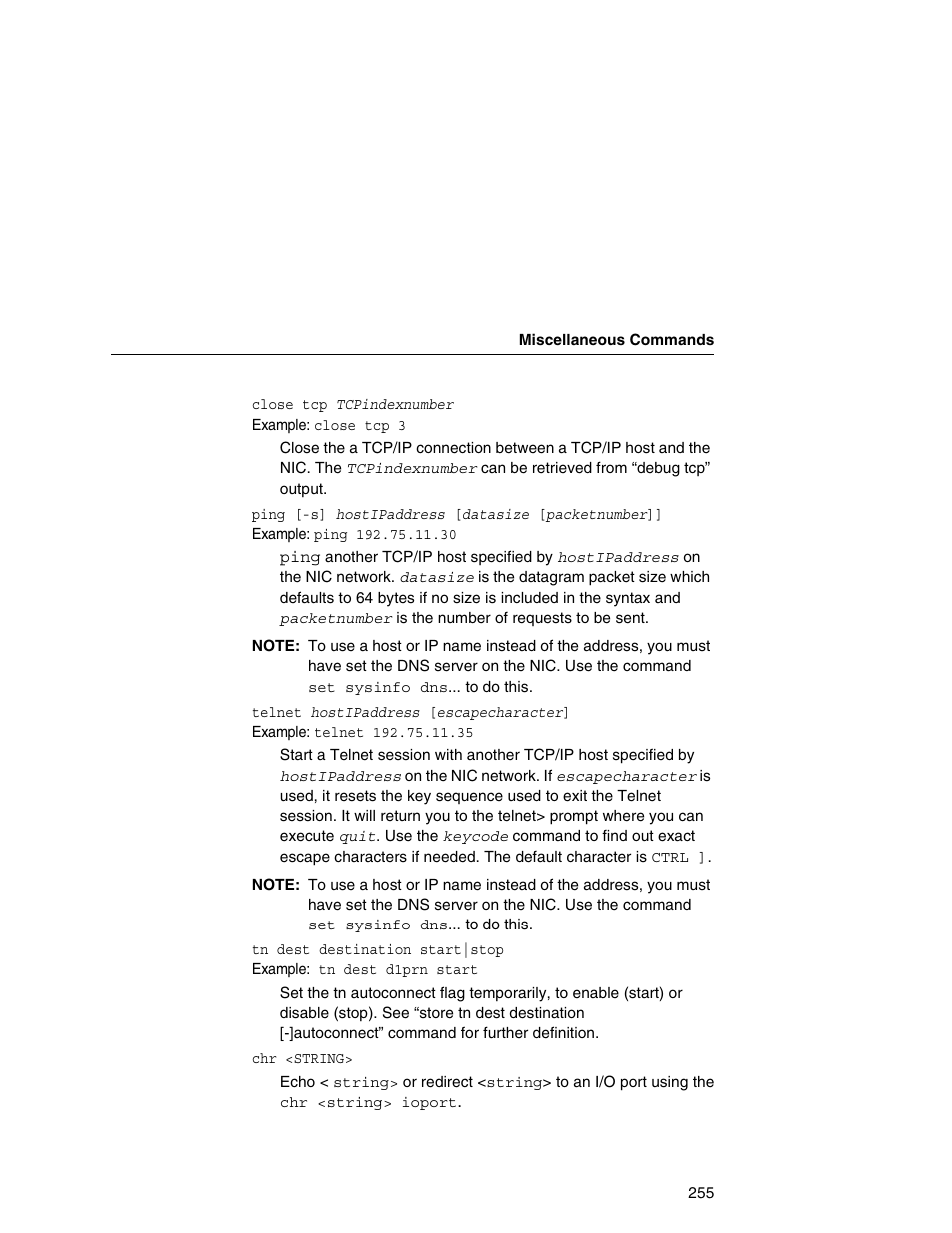 Printronix Integrated Network Interface Card User Manual | Page 259 / 310