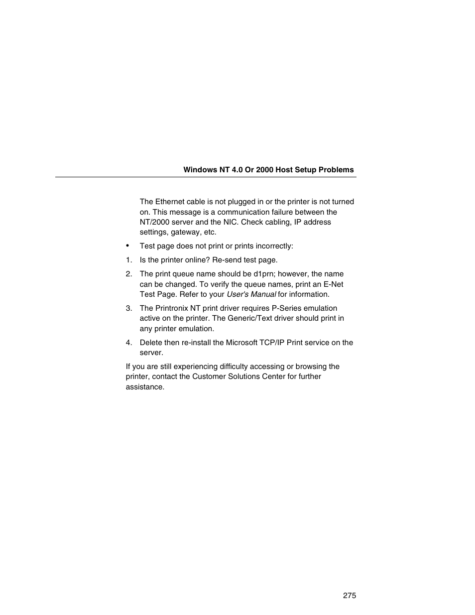 Printronix Integrated Network Interface Card User Manual | Page 279 / 310