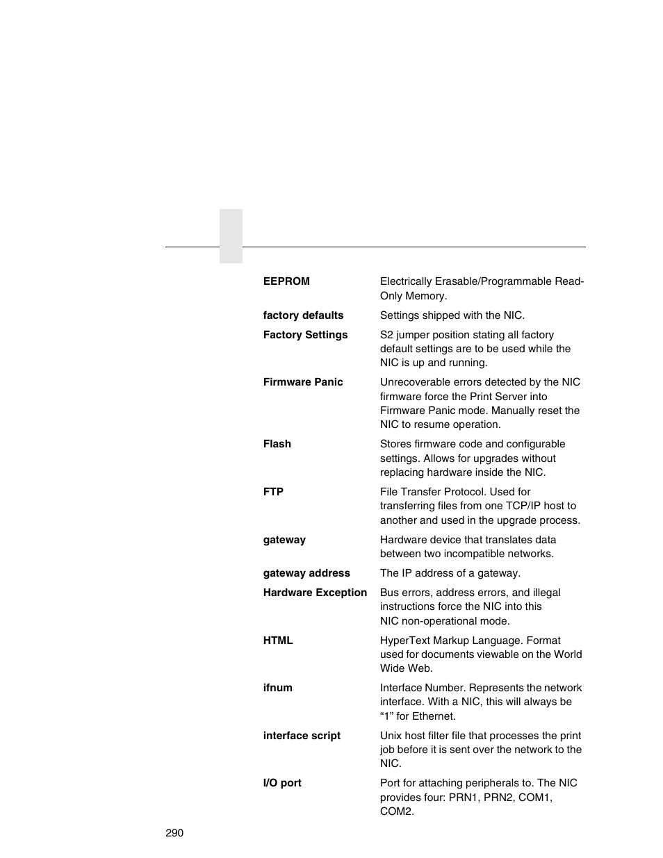 Printronix Integrated Network Interface Card User Manual | Page 294 / 310