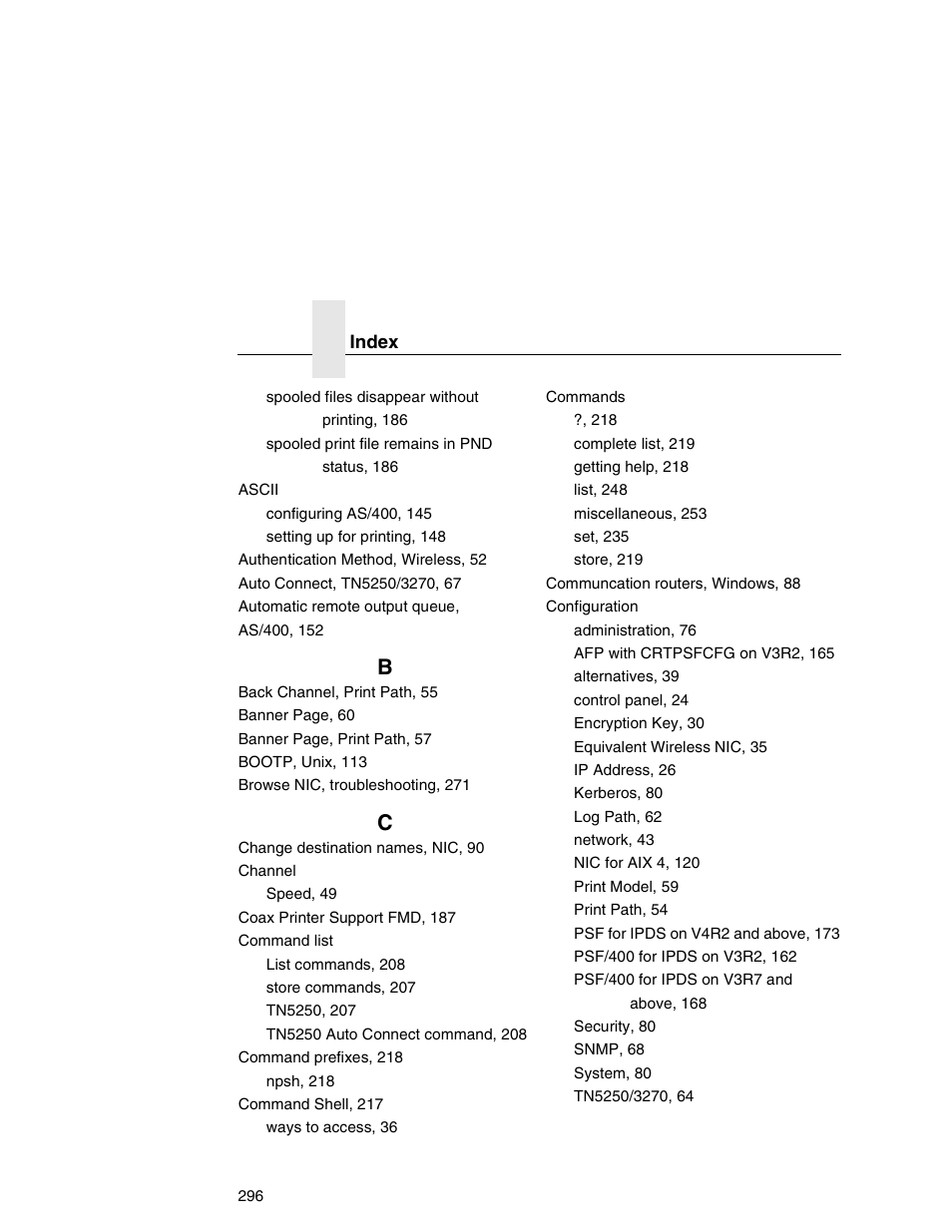 Printronix Integrated Network Interface Card User Manual | Page 300 / 310