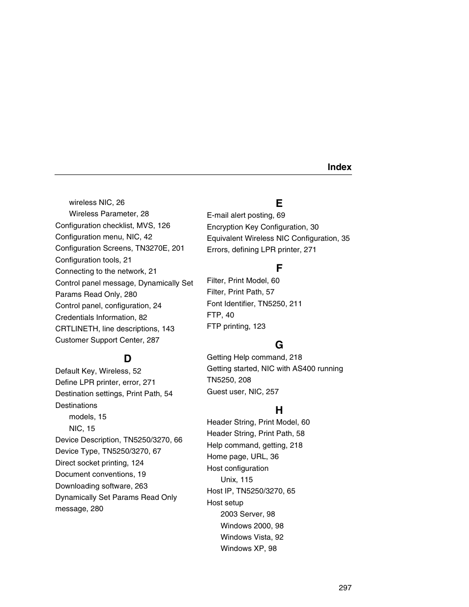 Printronix Integrated Network Interface Card User Manual | Page 301 / 310