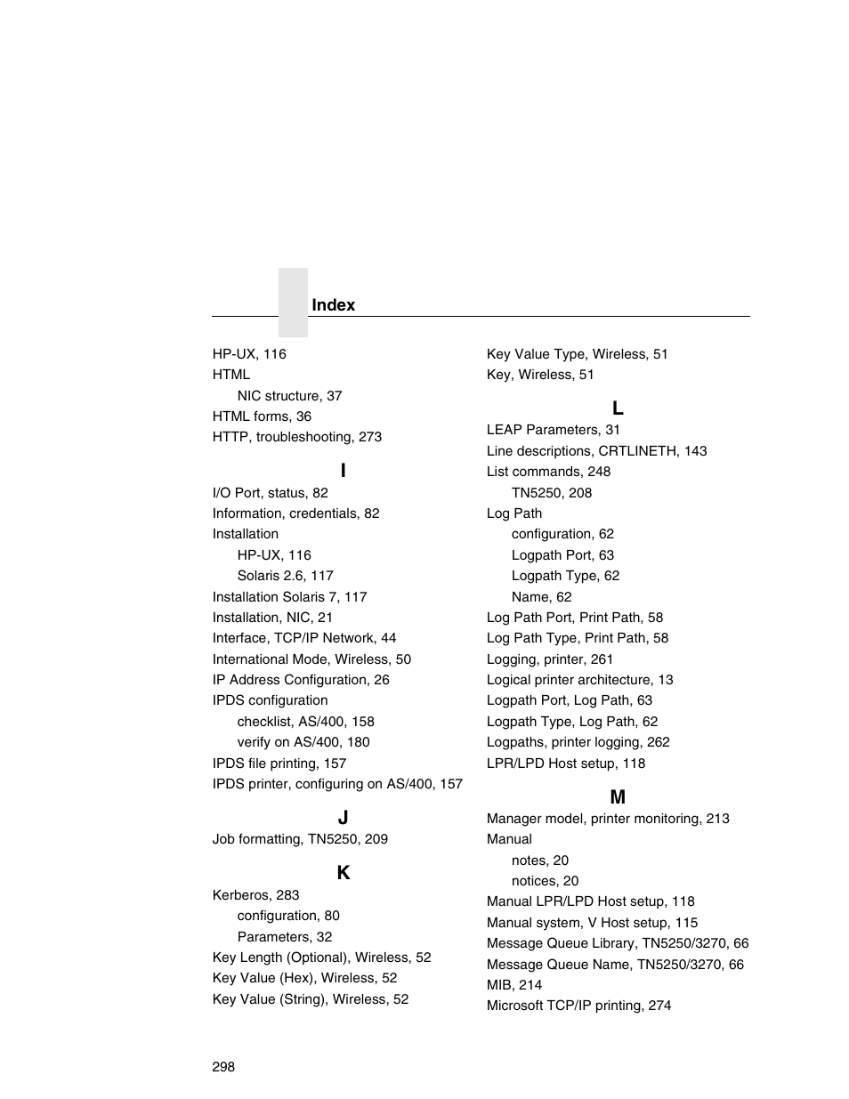 Printronix Integrated Network Interface Card User Manual | Page 302 / 310