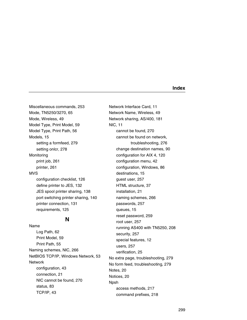 Printronix Integrated Network Interface Card User Manual | Page 303 / 310