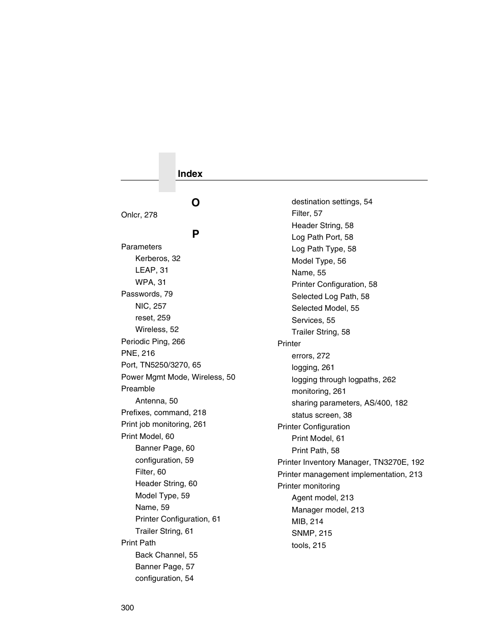 Printronix Integrated Network Interface Card User Manual | Page 304 / 310