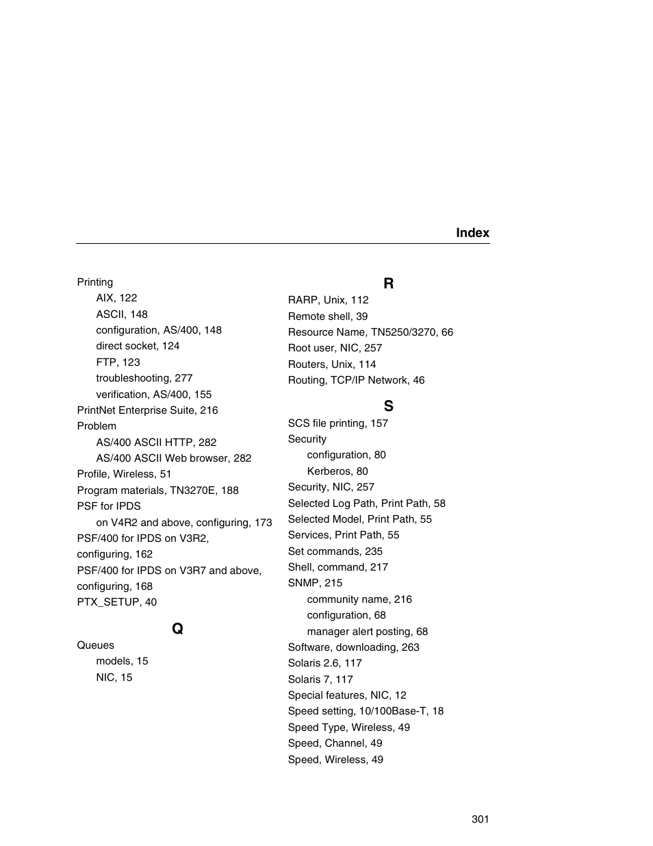 Printronix Integrated Network Interface Card User Manual | Page 305 / 310