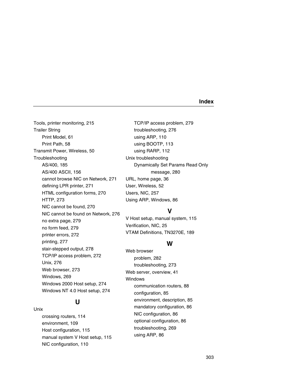 Printronix Integrated Network Interface Card User Manual | Page 307 / 310