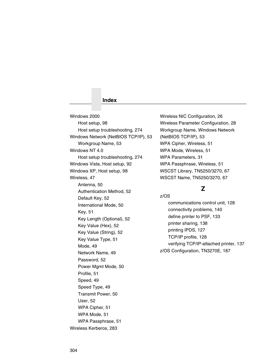 Printronix Integrated Network Interface Card User Manual | Page 308 / 310