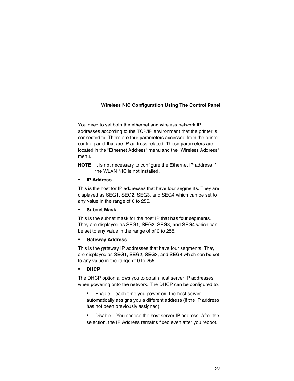 Printronix Integrated Network Interface Card User Manual | Page 31 / 310