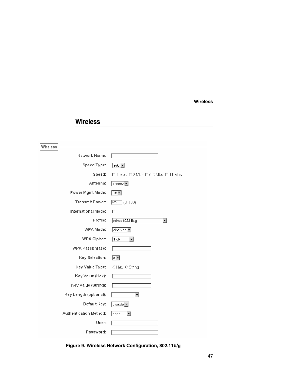 Wireless | Printronix Integrated Network Interface Card User Manual | Page 51 / 310