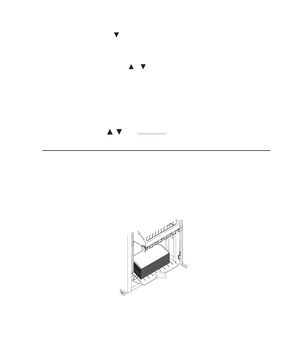 Unloading paper from the paper stacker, Unloading paper from the power stacker | Printronix Series 5 User Manual | Page 50 / 248