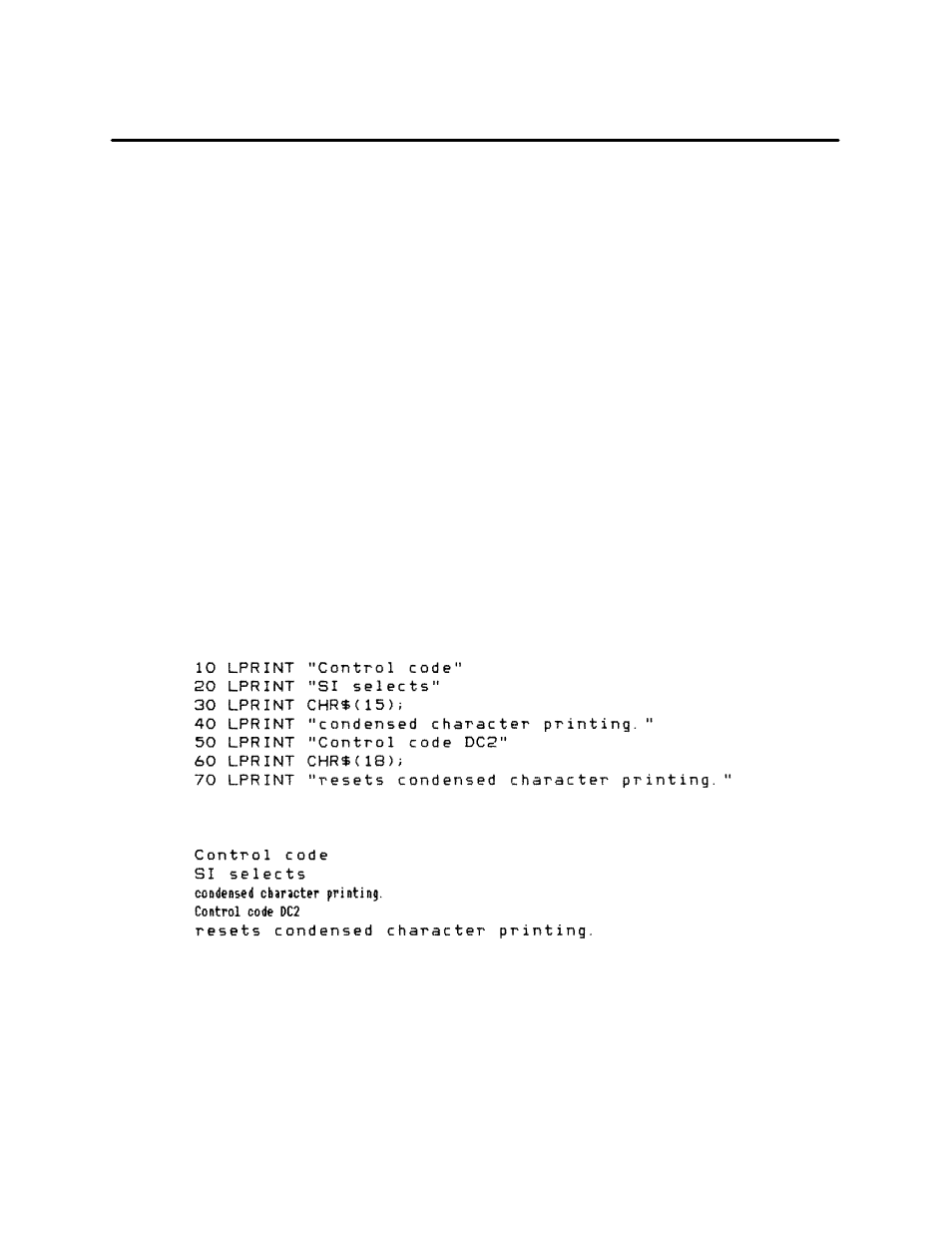 Condensed print | Printronix P3000 Series User Manual | Page 114 / 270