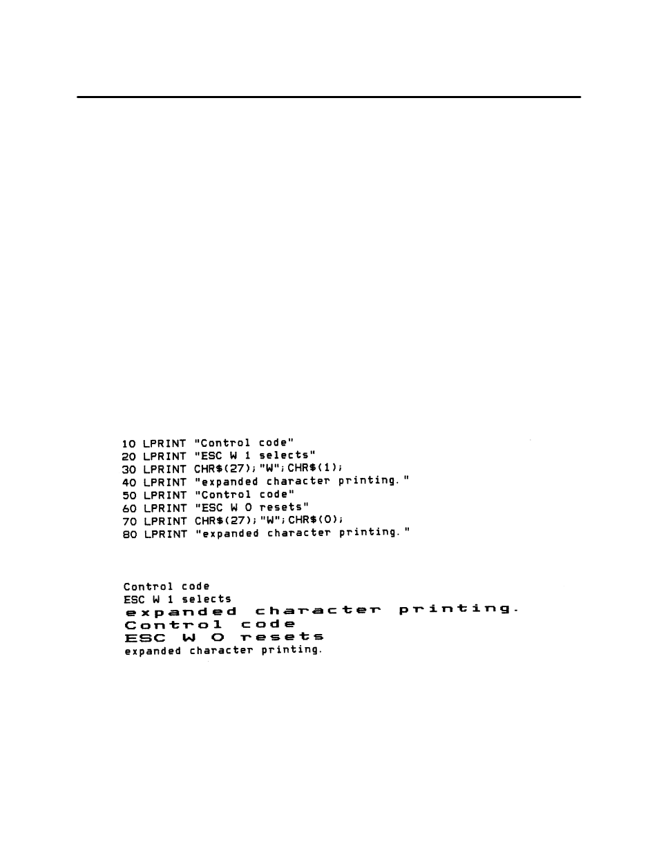 Expanded (double wide) print | Printronix P3000 Series User Manual | Page 122 / 270