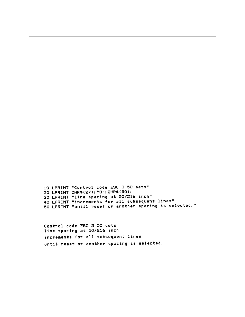 Line spacing n/216 inch | Printronix P3000 Series User Manual | Page 138 / 270