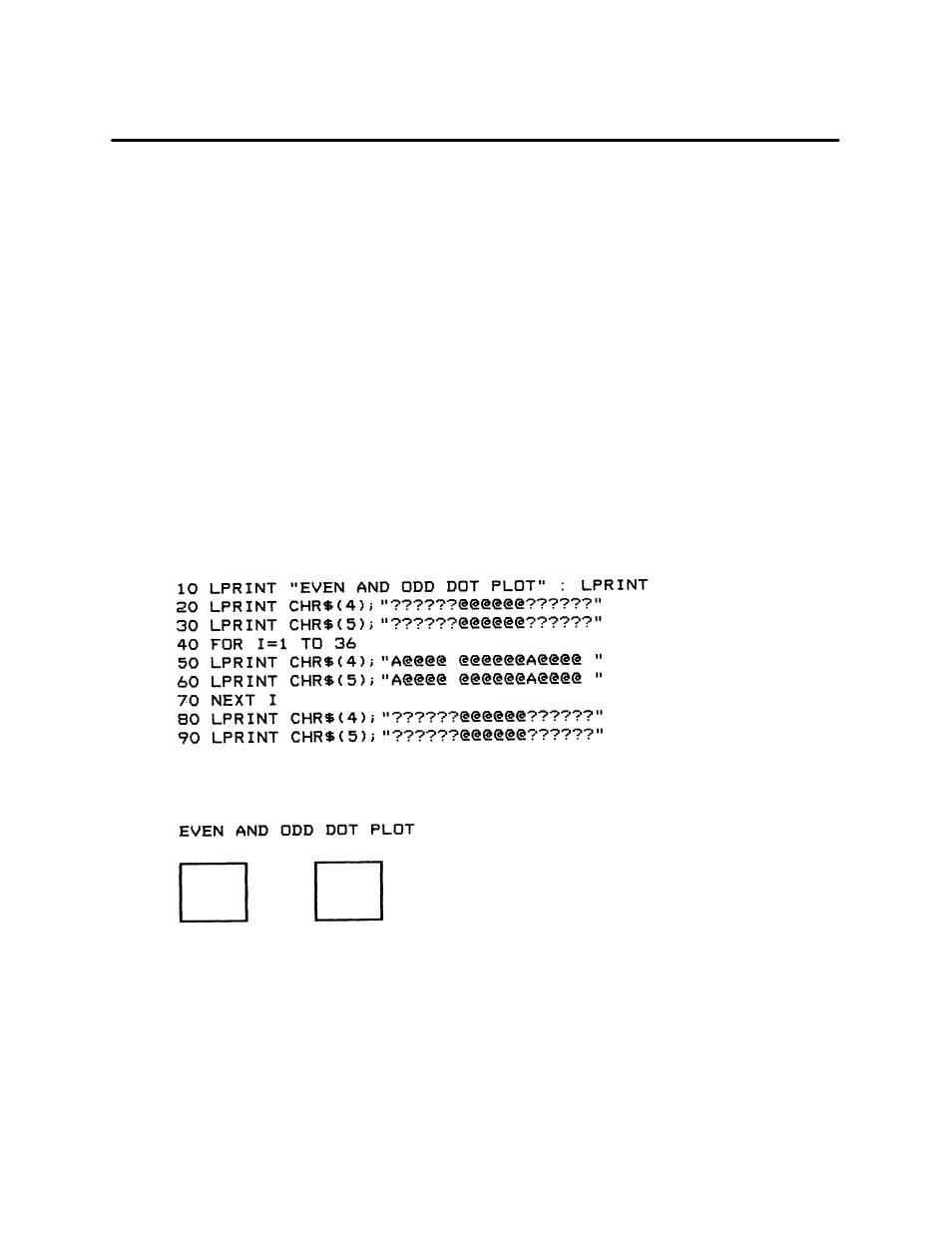 Plot, even dot (p–series high density graphics) | Printronix P3000 Series User Manual | Page 140 / 270