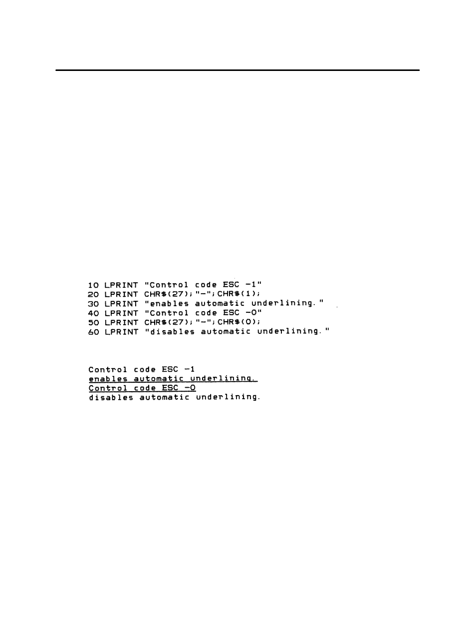 Underline | Printronix P3000 Series User Manual | Page 152 / 270