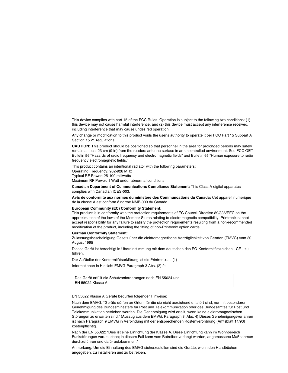 Printronix T5000e User Manual | Page 6 / 76