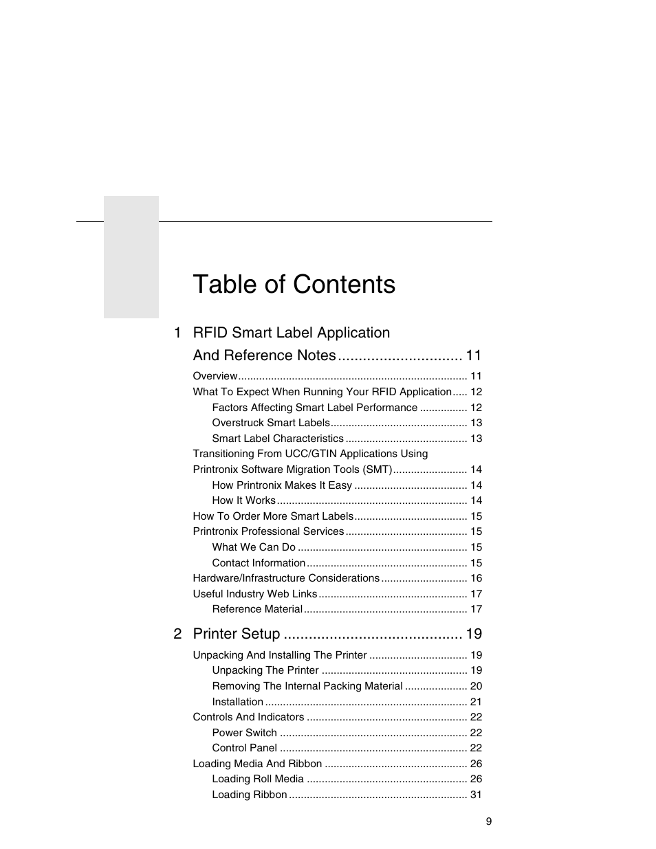 Printronix T5000e User Manual | Page 9 / 76