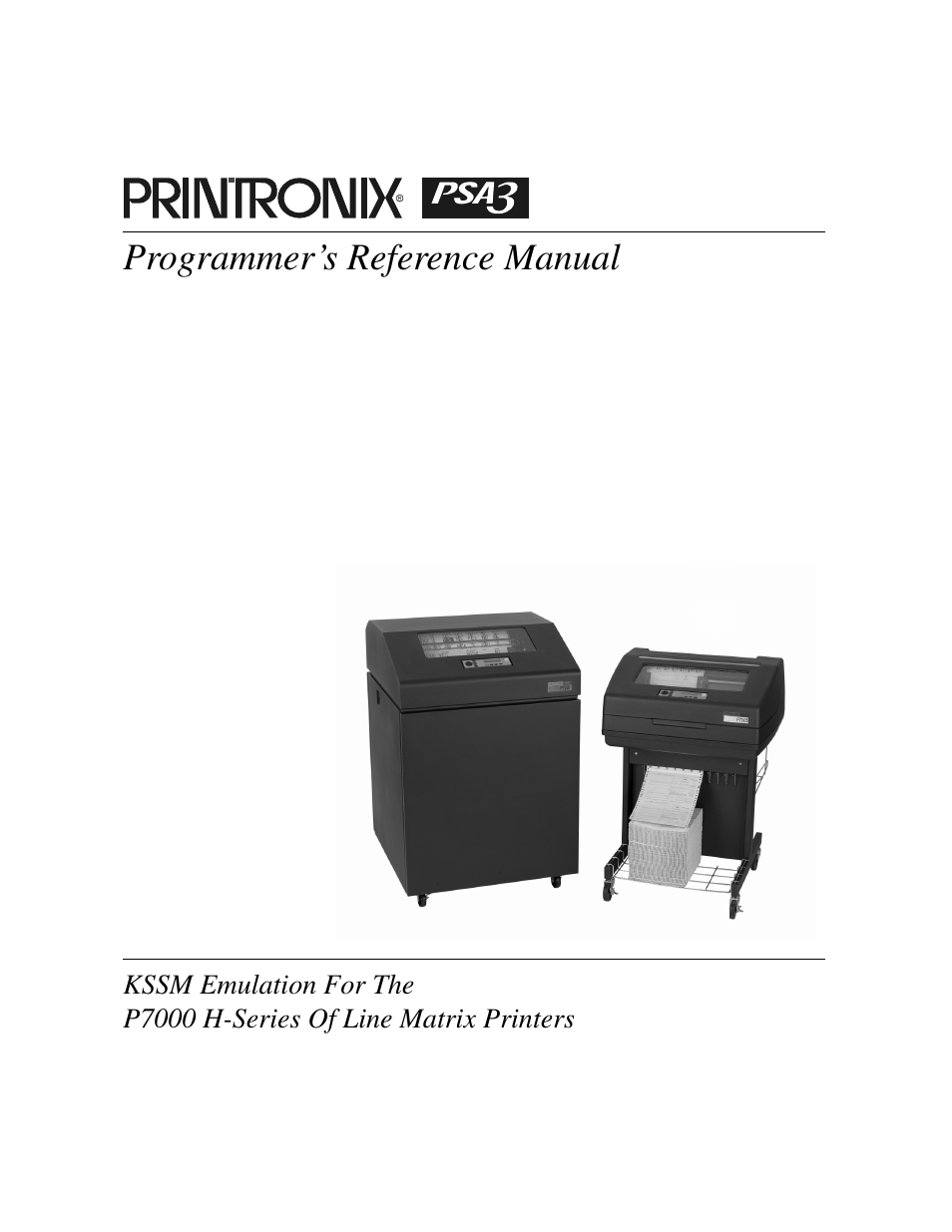 Printronix P7000 H-Series User Manual | 102 pages