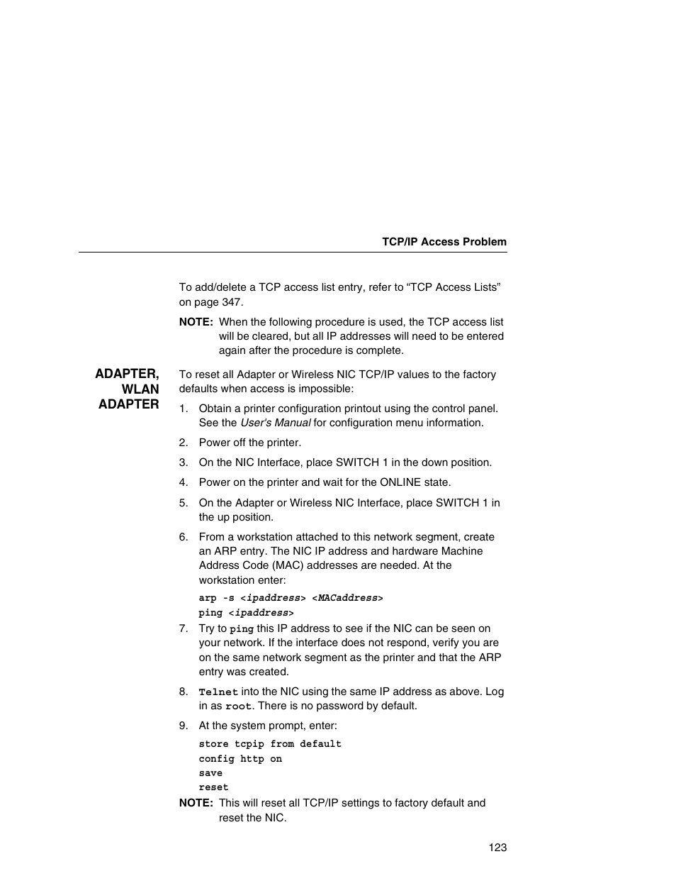 Printronix Network Interface Card User Manual | Page 123 / 378