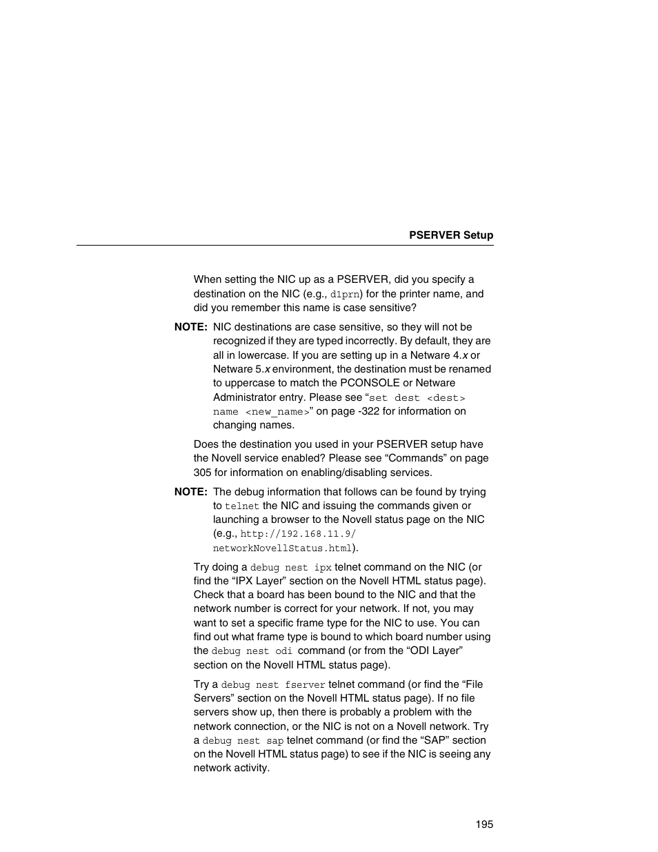 Printronix Network Interface Card User Manual | Page 195 / 378