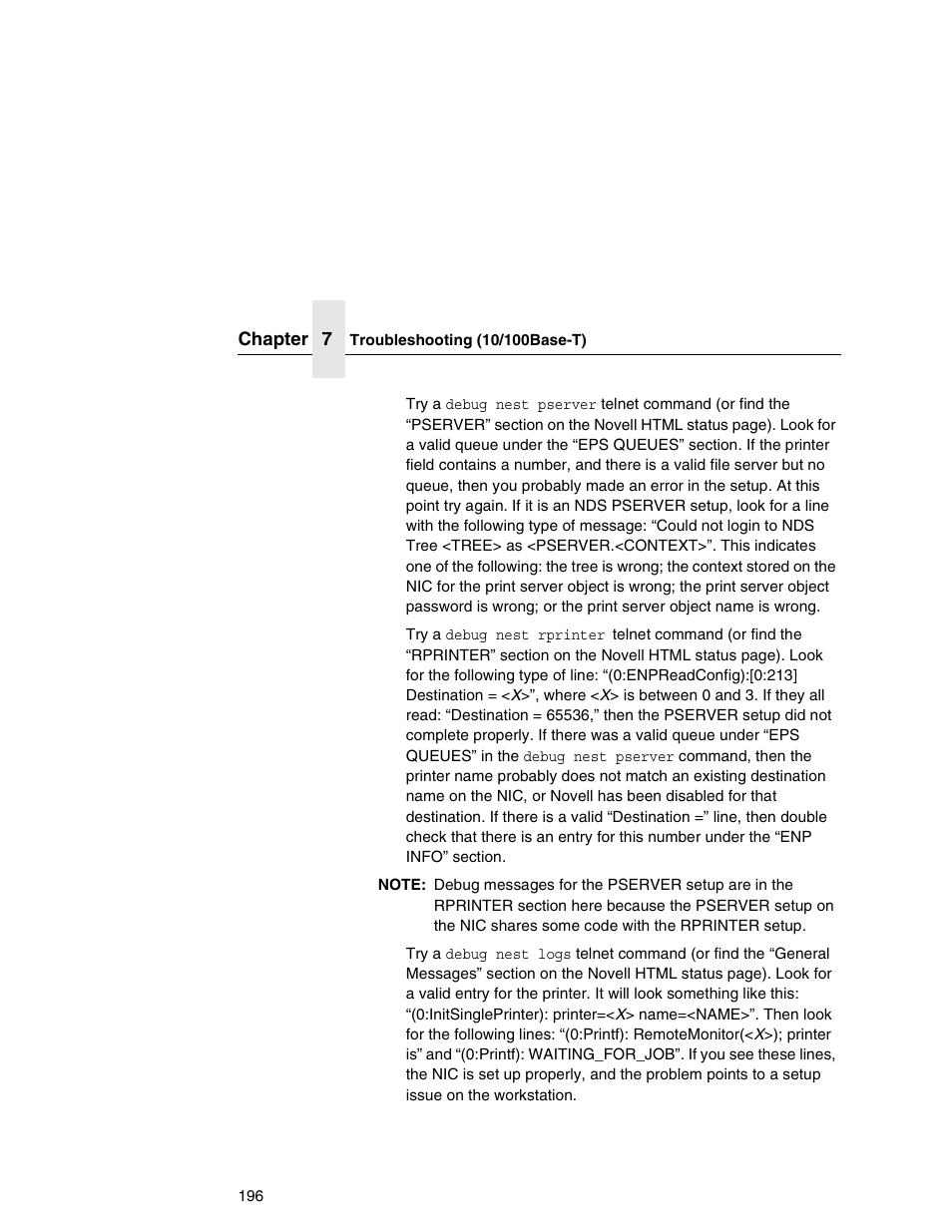 Printronix Network Interface Card User Manual | Page 196 / 378