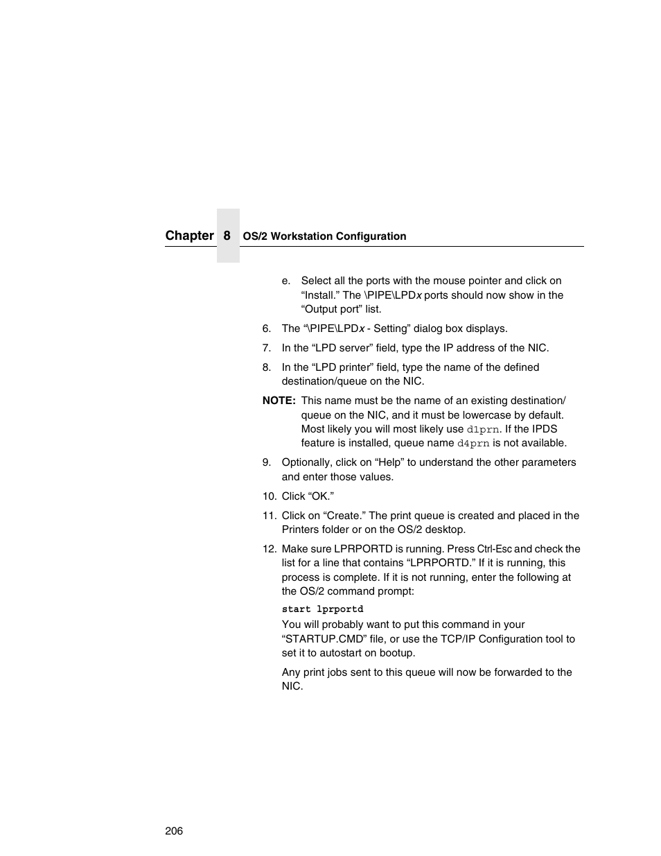 Printronix Network Interface Card User Manual | Page 206 / 378