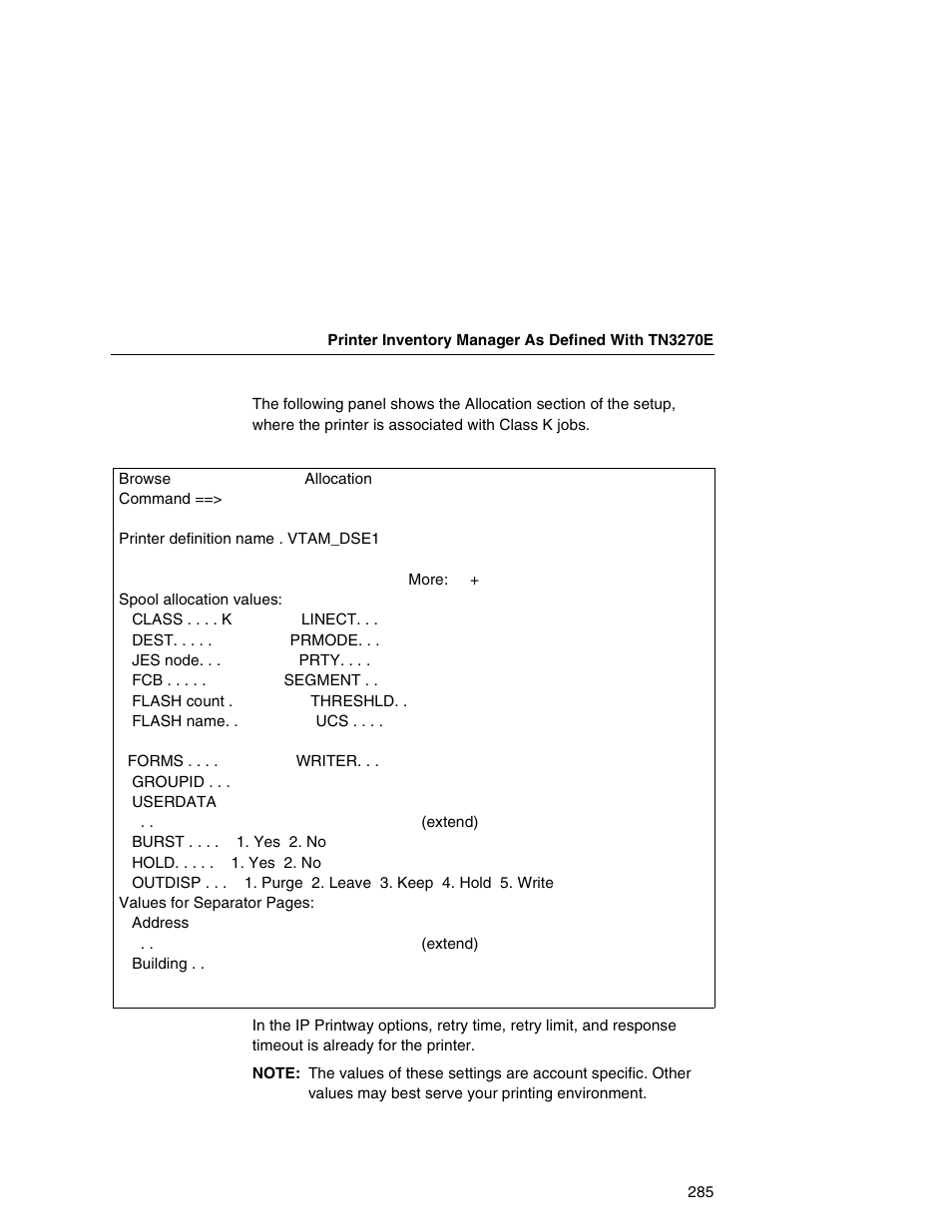 Printronix Network Interface Card User Manual | Page 285 / 378