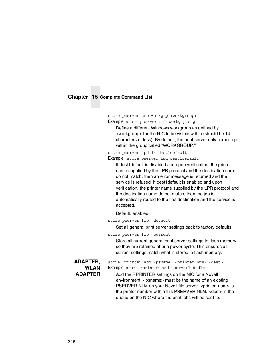 Printronix Network Interface Card User Manual | Page 316 / 378