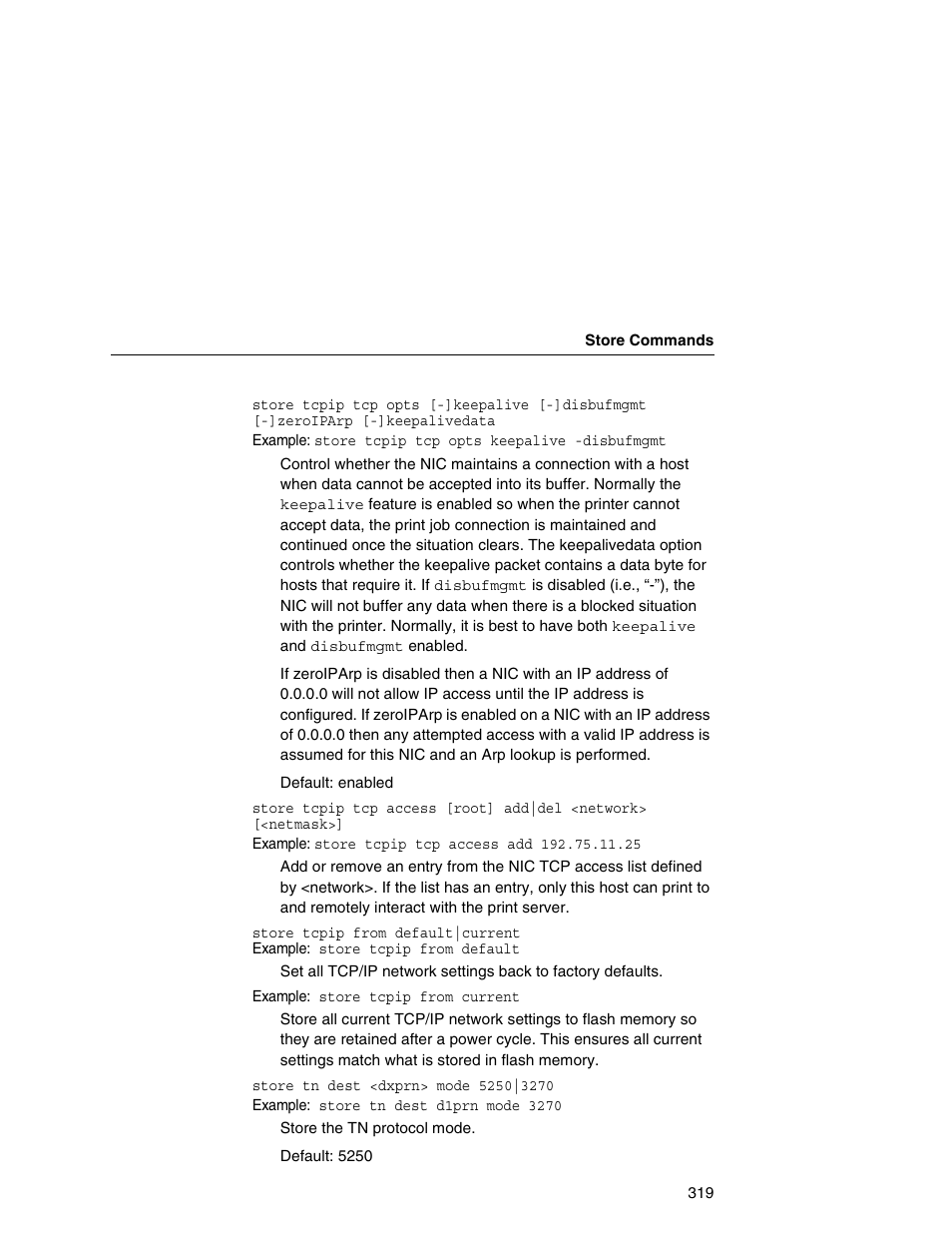 Printronix Network Interface Card User Manual | Page 319 / 378