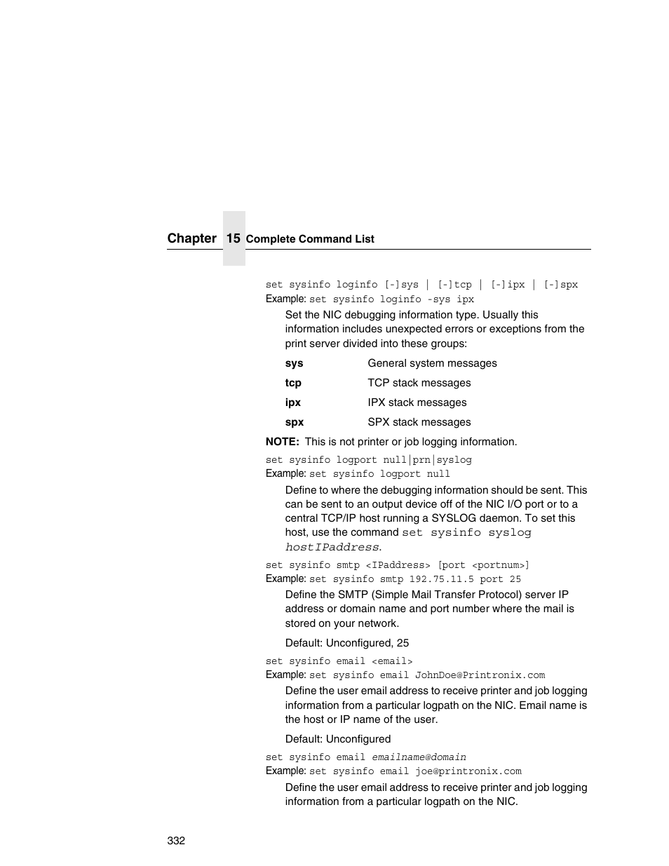 Printronix Network Interface Card User Manual | Page 332 / 378