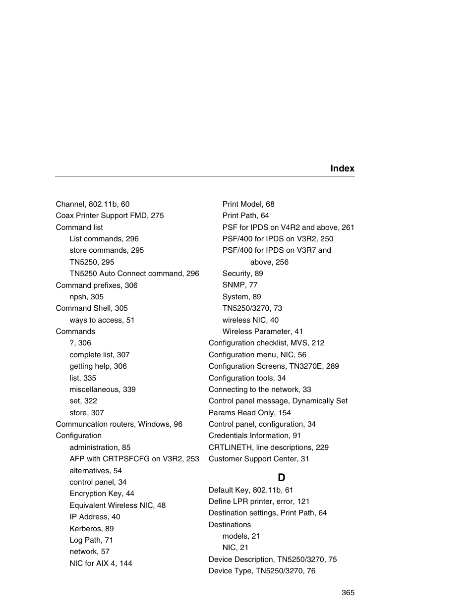 Printronix Network Interface Card User Manual | Page 365 / 378