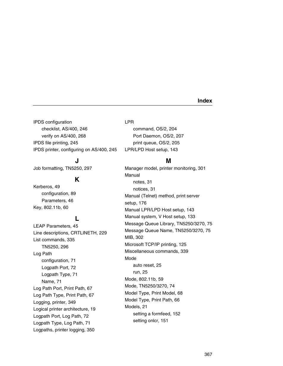 Printronix Network Interface Card User Manual | Page 367 / 378