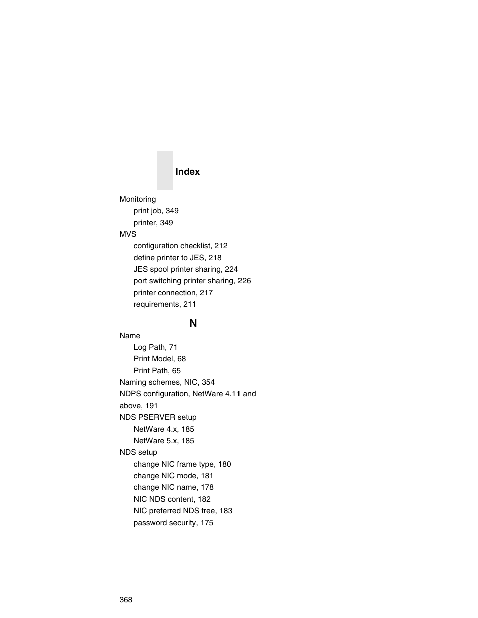 Printronix Network Interface Card User Manual | Page 368 / 378