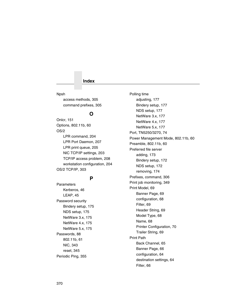 Printronix Network Interface Card User Manual | Page 370 / 378