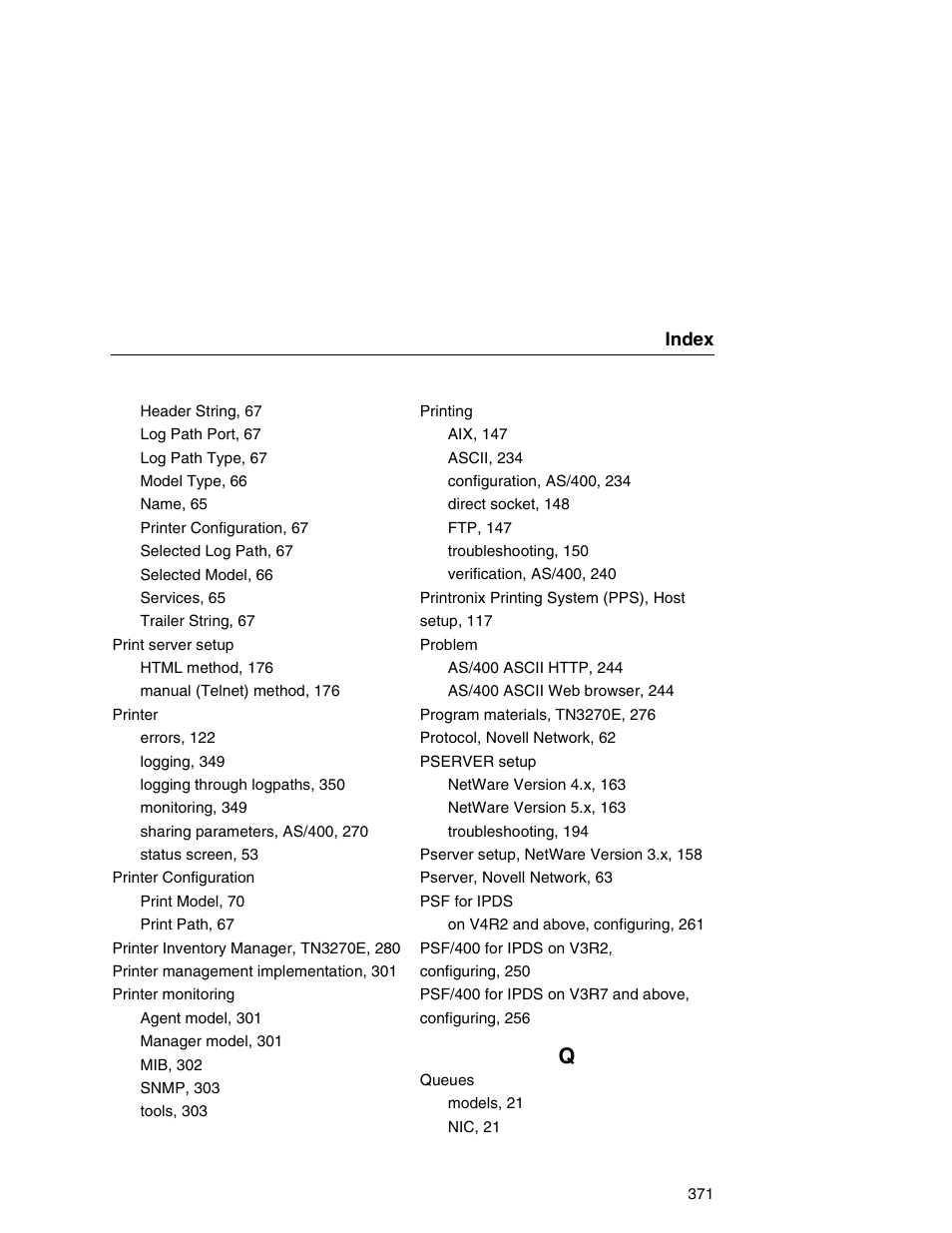 Printronix Network Interface Card User Manual | Page 371 / 378