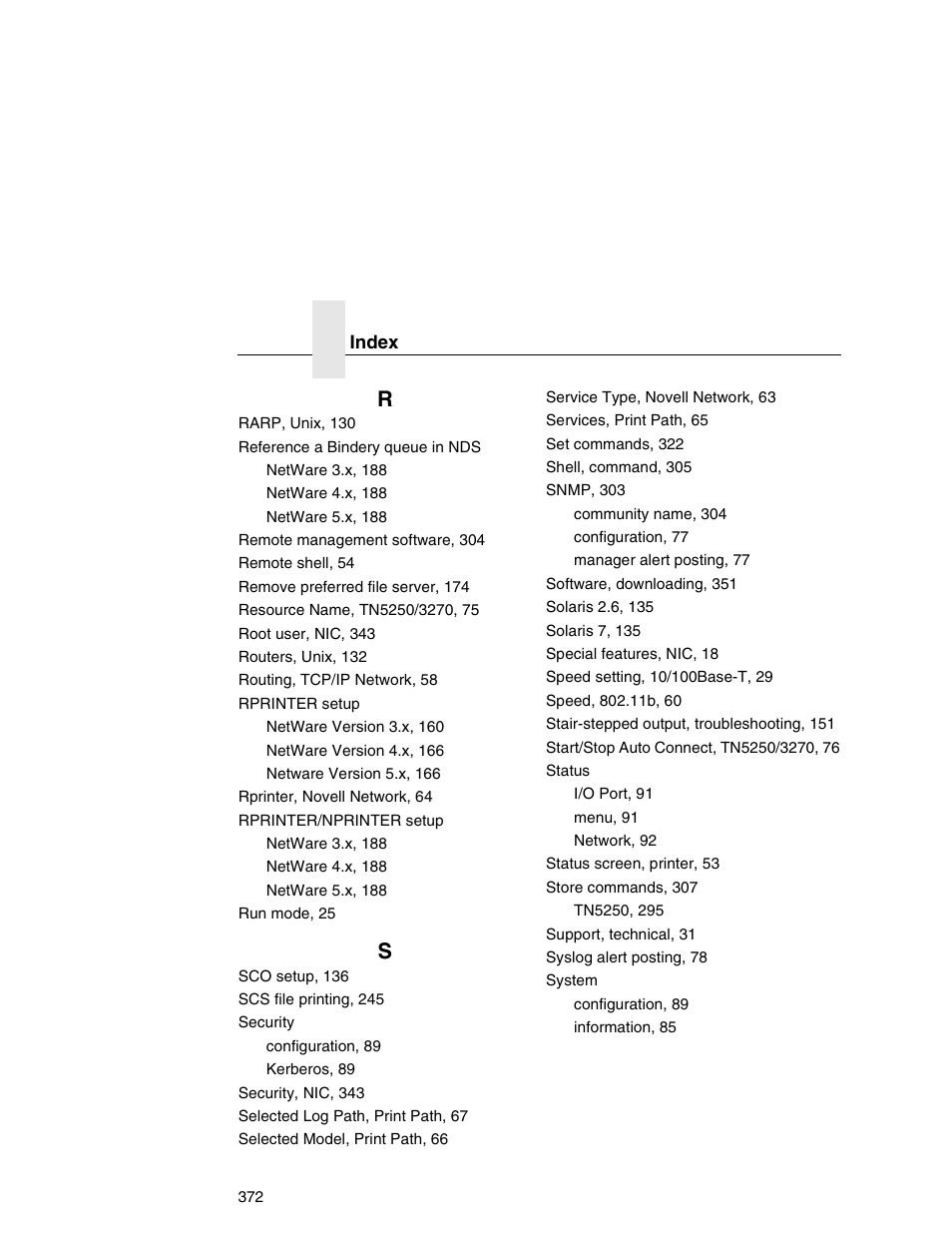 Printronix Network Interface Card User Manual | Page 372 / 378