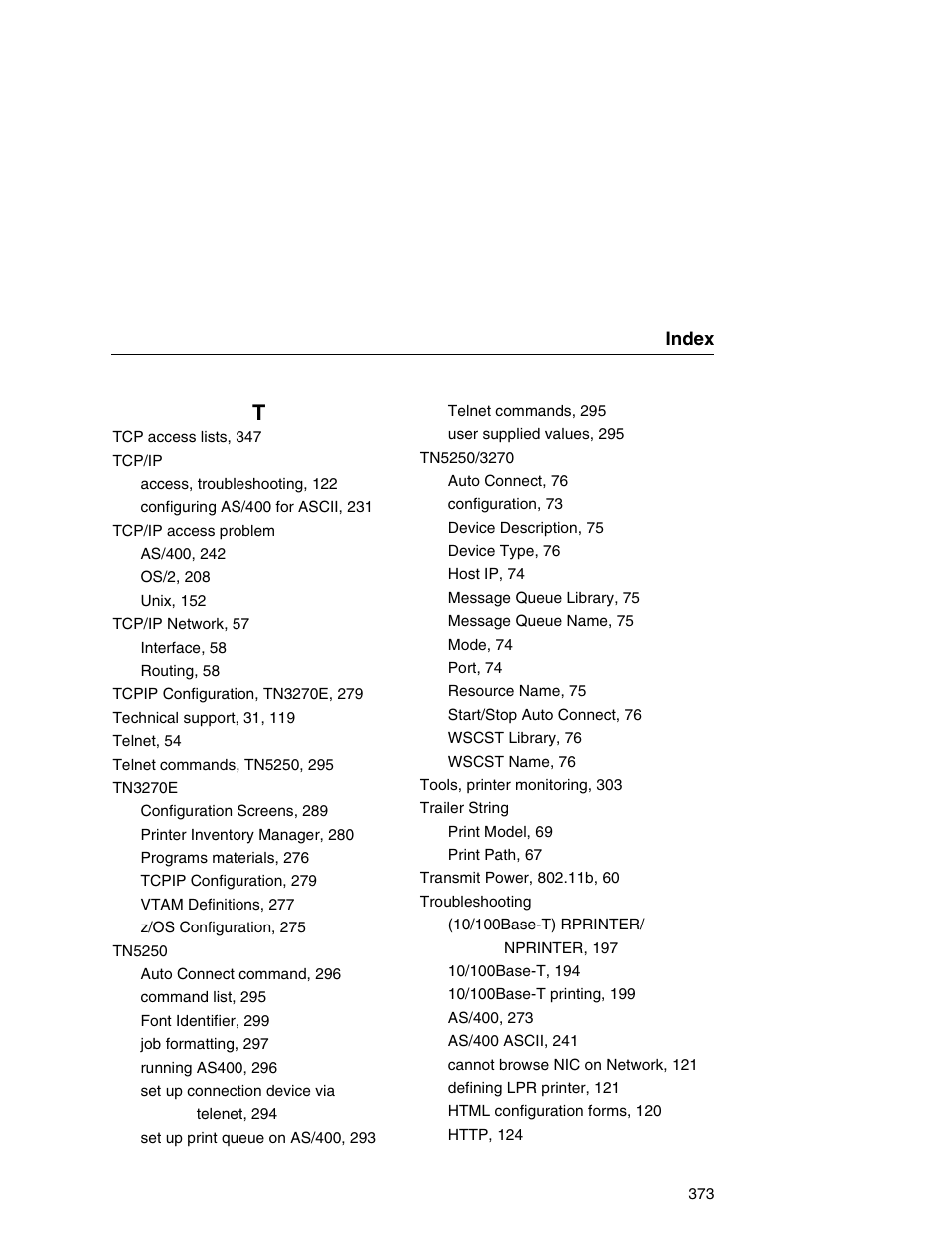 Printronix Network Interface Card User Manual | Page 373 / 378