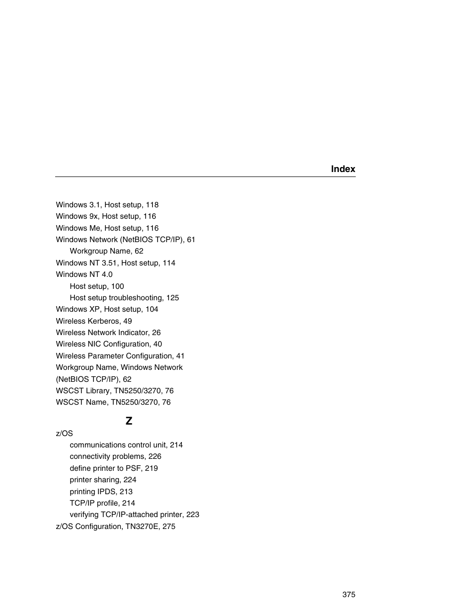 Printronix Network Interface Card User Manual | Page 375 / 378