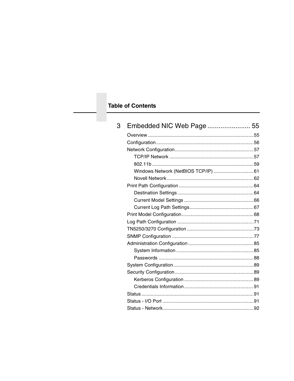3embedded nic web page | Printronix Network Interface Card User Manual | Page 8 / 378