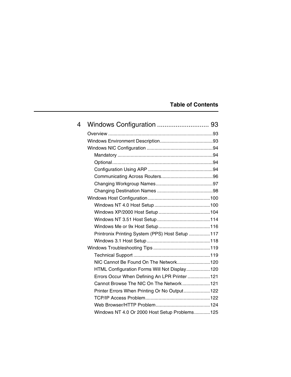 4windows configuration | Printronix Network Interface Card User Manual | Page 9 / 378