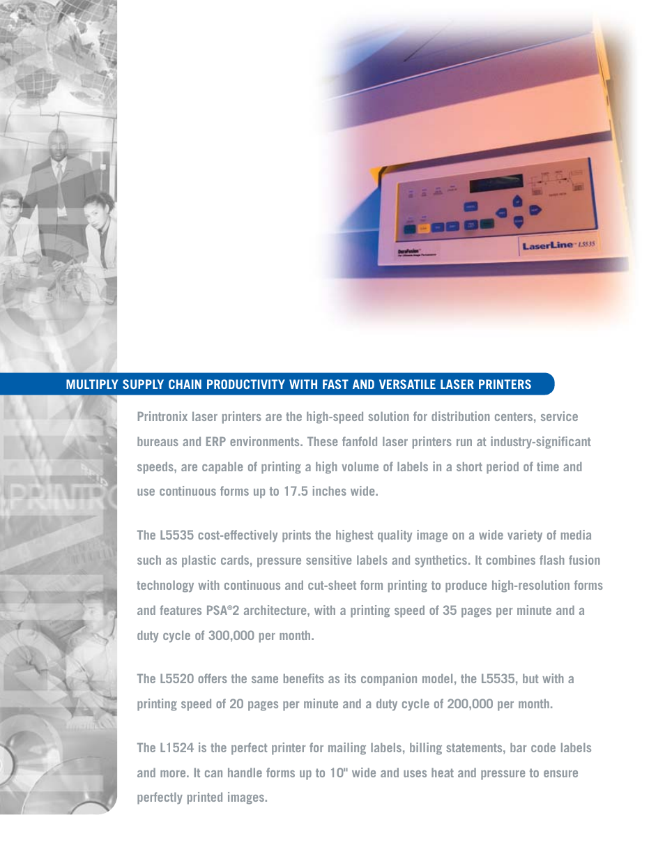 Printronix laser printers User Manual | Page 8 / 12